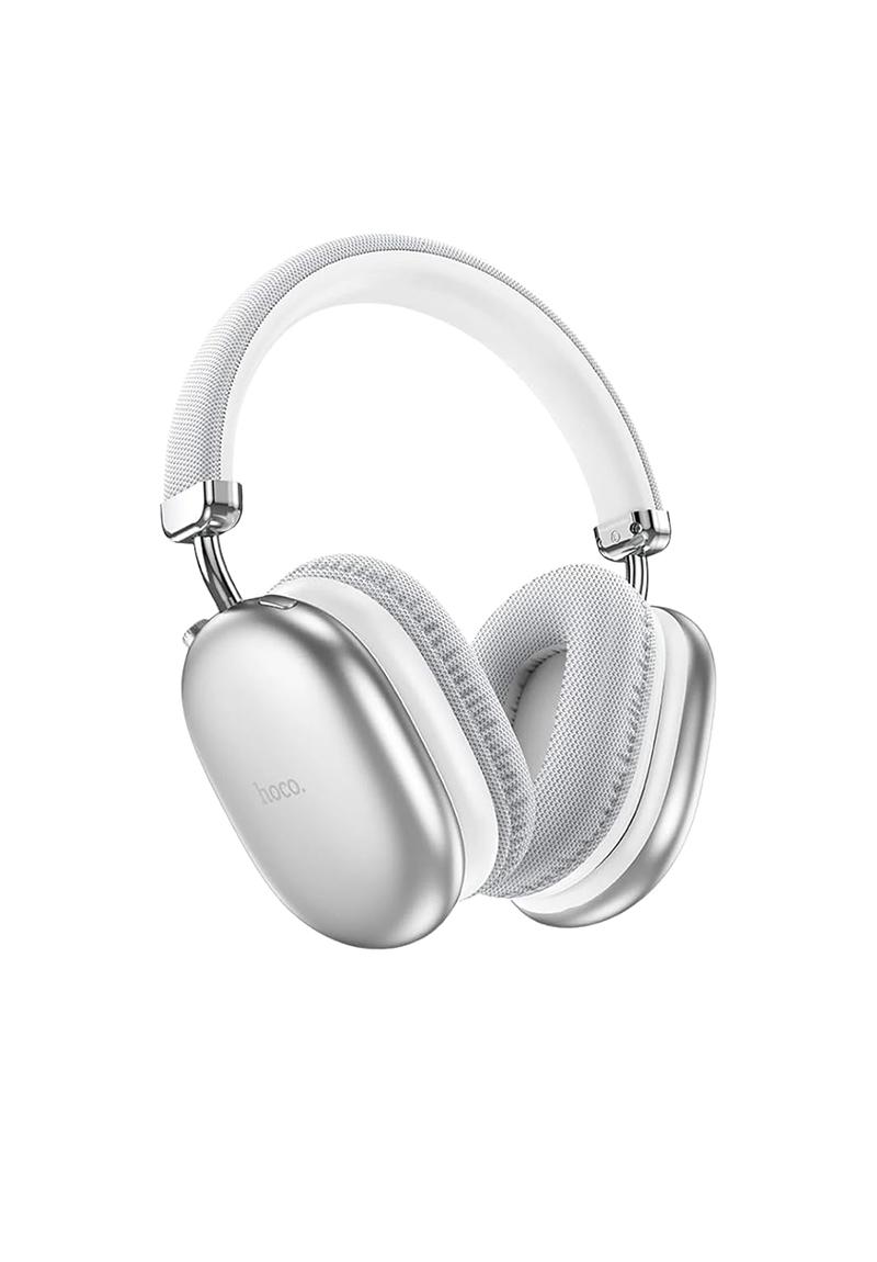 Hoco. W35 Max Joy Aux Destekli Bluetooth Kablosuz Kulaklık - Gümüş