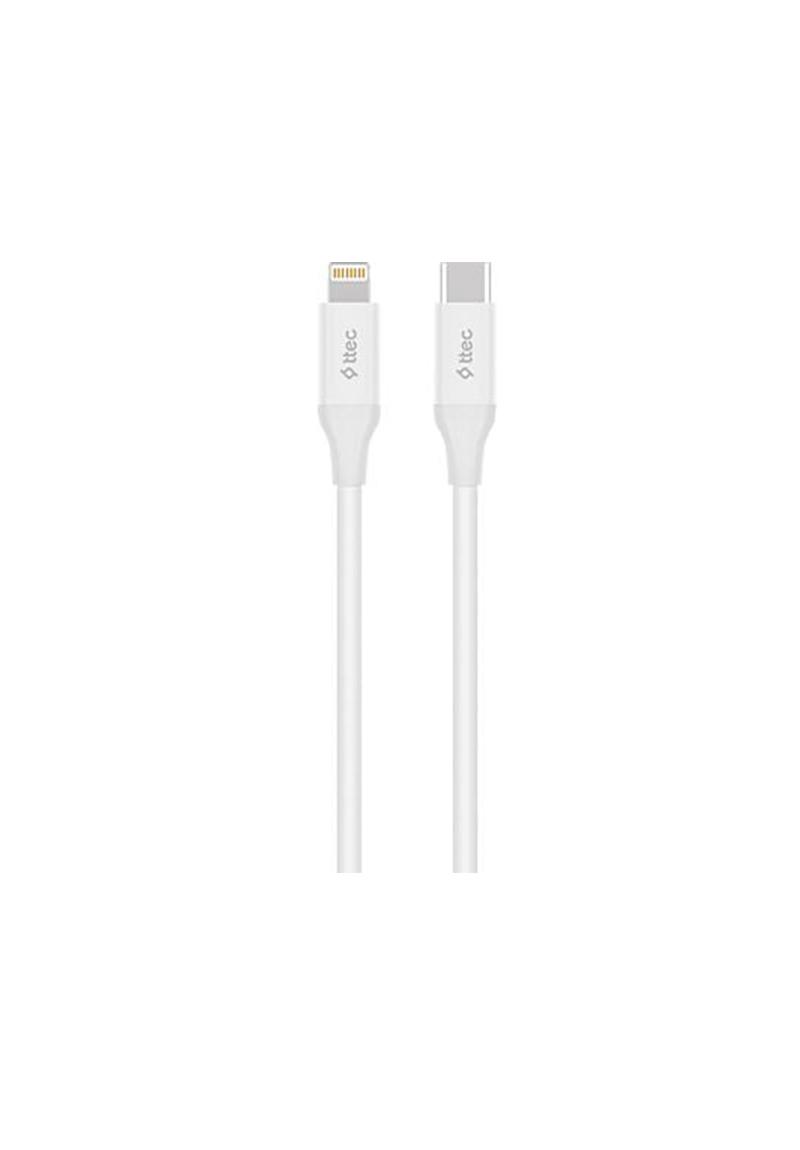 TTEC 2DK40B USB-C - Lightning Hızlı Şarj Kablosu 150cm Beyaz