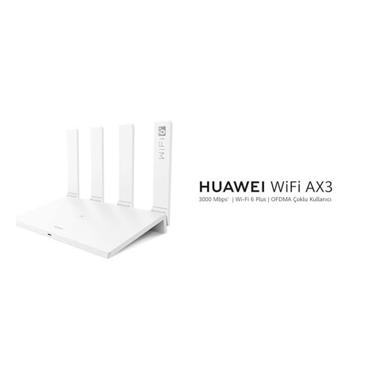 Huawei WiFi AX3 AX3000 Wi-Fi 6 Dual Band Gigabit Router (PSDN-AX31-20) Beyaz